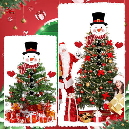 Snowman Christmas Decorations for Tree Snowman Christmas Tree Topper Head Arms Funny Xmas Ornament Decor for DIY Xmas Party Decorations Holidays Winter Indoor Home Gift