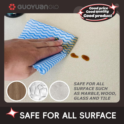 Disposable Dish Cloths Disposable Cleaning Towels Heavy Duty Reusable Cleaning Cloths Dish Rags for Kitchen,11.8 x 21 inches - 50 Counts/Pack,Blue