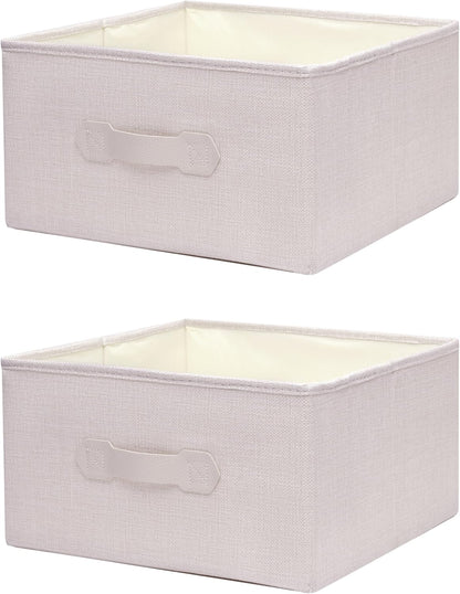 Large Hanging Sweater Organizer for Closet,Collapsible 6-Shelf Hanging Closet Shelves with Drawers, Washable (Beige -2 d)