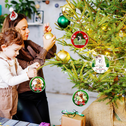 Personalized Christmas Ornament 2025 Custom Pet Memorial Gifts Photo Ornament Dog Cat First Christmas Ornaments Customized Xmas Tree Decorations Keepsake Gift for Dog Lovers, Pet Lovers