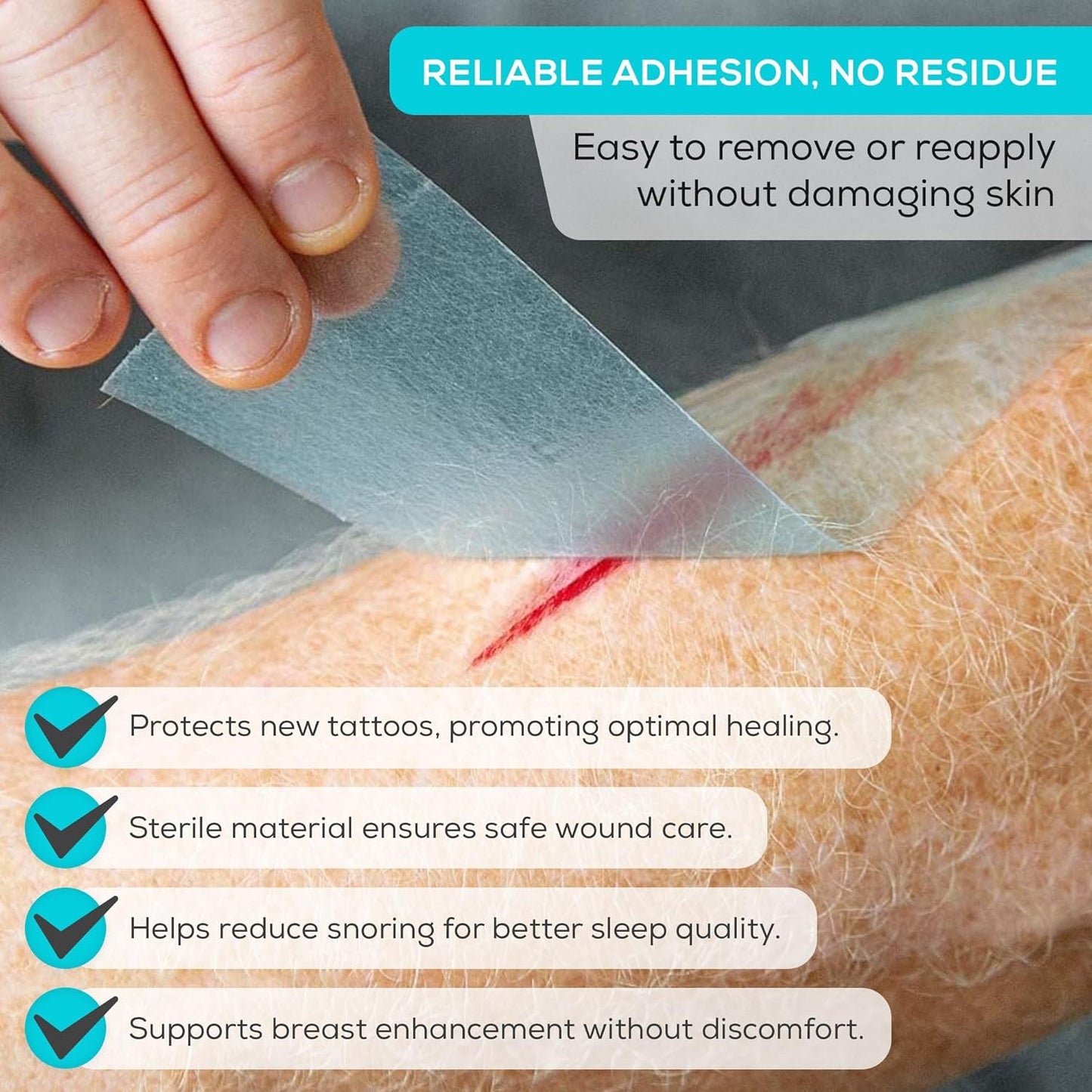 MedVance Silicone Tape 2" Wide Soft with Perforation and Cuttable (1 Pack, 1.5 Yards)