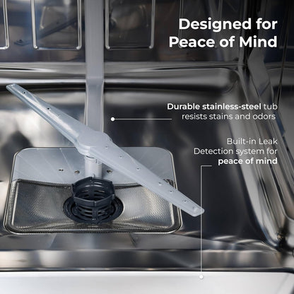 Kenmore 24" Built-in Stainless Steel Tub Dishwasher SmartWash, UltraWash, SmartDry Plus, MoreSpace Adjustable Rack, Energy Star Certified, Fingerprint Resistant