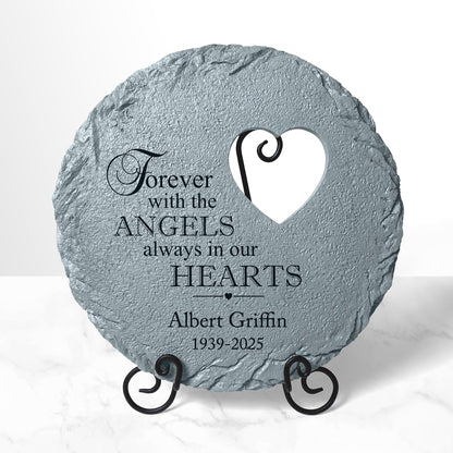 Let's Make Memories Personalized Always in Our Hearts Memorial Garden Stone - Sympathy Marker