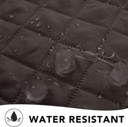 PureFit Reversible Quilted Sofa Cover, Water Resistant Medium Slipcover Furniture Protector, Washable Couch Cover with Non Slip Foam and Elastic Straps for Kids, Dogs, Pets (Loveseat, Chocolate/Beige)