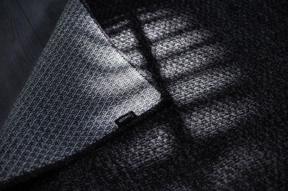 CAMILSON Easy Jute Rug 8x10, Indoor Outdoor Dark Gray Black Farmhouse Area Rugs for Living Room Patio and Kitchen Rug Solid Boho Woven Design Easy-Cleaning Washable Outside Carpet Alfombras (8 x 10)