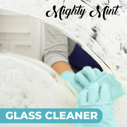 Mighty Mint Glass Cleaner, Ammonia-Free, Streak-Free Spray for Windows, Screens, Stovetop, Bathroom, Natural Peppermint Scent, 16oz (Pack of 2)