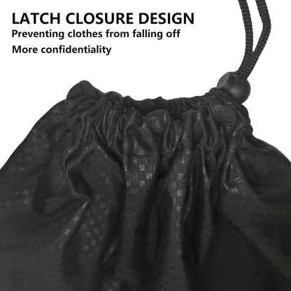 ZPECC Travel Laundry Bag 24 Pack,Bulk Extra Large Heavy Duty Bags, Durable Dirty Clothes Organizer With Drawstring, Fit a Basket or Hamper (40" X 30",Black)