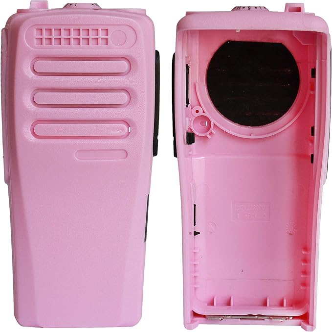 Amasu Pink 16 Channel Replacement Radio Housing Case Compatible with CP200D Radio with Buttons Channel PTT Button