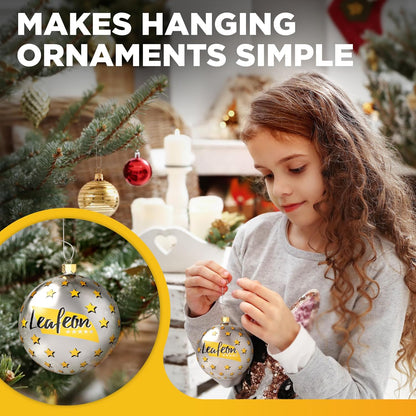 Leafeon 300 Pack Christmas Ornament Hooks for Christmas Tree Decoration – The Best Holiday Ornament Hangers