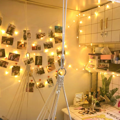 String Lights Indoor Bedroom, 100 LED 33FT Fairy String Lights Outdoor Waterproof, 8 Modes Connectable Twinkle Christmas Light Plug in for Classroom Dorm Patio Tree Garden Decor(Warm White)