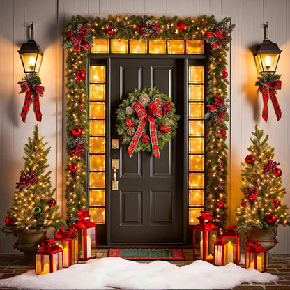 66FT 200 LED Christmas Lights Outdoor, Warm White String Lights for Outside with 8 Modes Waterproof, Connectable Twinkle Tree Light Green Wire for Indoor Patio Wedding Party Decorations