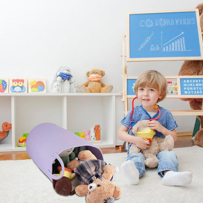 Cotton Rope Laundry Basket Hamper for Clothes Woven Storage Basket for Living Room Bedroom Boho Tall Rope Baskets for Blanket Toys Pillow Towels Baby Nursery Hamper Bin Large purple