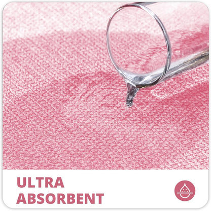 Bath Mat,Ultra Thin Bathroom Runner Rugs,Large Bath Mats for Bathroom,Quick Dry,Non-Slip,Machine Washable,Low Pile,Bath Rug,Shower Outside,Sink,Home Decor Accessories.Pink,1'5"x2'11"（17x35inch）