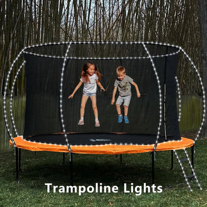 YEGUO 2 Packs Each 33ft 100 LED Solar Rope Lights Outdoor Waterproof, White String Lights for Outside, 8 Modes Fairy Lights in Clear Thin Tube for Camping Fence Patio Garden Trampoline Deck