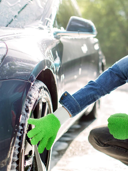 Bencailor 3 Pairs Microfiber Plant Dusting Gloves Leaf Cleaning Gloves for Indoor Plants, Blinds, Furniture, House