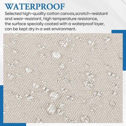 Canvas Patch 5.5 x 8 Inches 6Pcs Self-Adhesive Waterproof Canvas Patch Kit for Repairing Tents,Sofas,Boat Covers,Camping Chair,Awnings,Car Seats.（Beige）