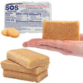 SOS Food Lab Emergency Food Bar - 1200 Calorie Ration (Shortbread Cookie) - 1 Day/24 Hour Ready to Eat Supply for Camping, Hiking, Disaster Preparedness - 5 Year Shelf Life High Energy Survival Food