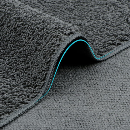 Orighty Microfiber Washcloths Bulk Towels Set 100 Pack, Highly Absorbent and Soft Feel Face Cloths, Multi-Purpose Wash Cloths & Hand Towels for Bathroom, Hotel, Spa, and Gym, 12x12 Inch, Grey