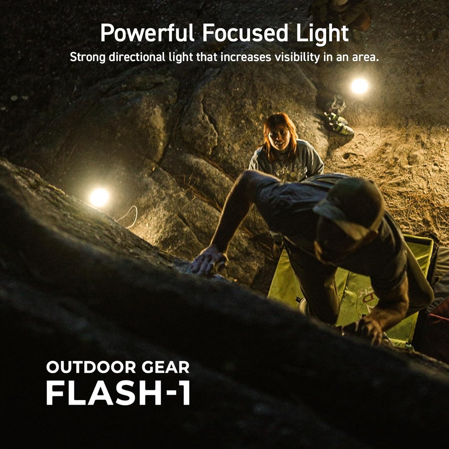 ELECOM NESTOUT Outdoor Camping LED Panel Flashlight w/ Mini Tripod, Dimmable USB Powered LED Light, IP44 Water Dust Resistant, 30-1000 Lumen, Portable Lantern for NESTOUT Power Bank, Beige (Flash-1)