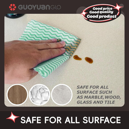 Disposable Dish Cloths Disposable Cleaning Towels Heavy Duty Reusable Cleaning Cloths Dish Rags for Kitchen,11.8 x 21 inches - 50 Counts/Pack,Green