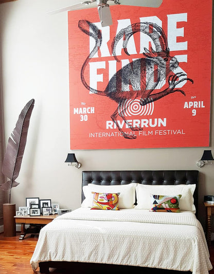 Lumbar Kandinsky Contemporary Throw Pillows - Musical | Modern Pillow Cases | Abstract Pillows | Modern Accent Pillow | Abstract Chair Cushions | Handmade Cushion | Wool Size 14x20