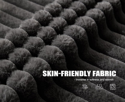 Modular Sectional Sofa 3-Seater Modular Couch with Deep Seat Memory Foam Cloud Chair with Pillows Oversized Sectional Sofa for Living Room Bedroom (Strip Grey, 3-Seater)