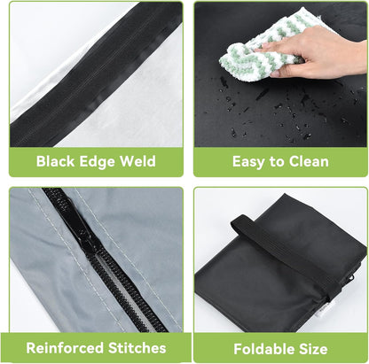 OTraki 2PCS Wet Bags 16x20 inch Medium Wet Dry Bag for Swimsuit and Towels Waterproof Beach Swimming Bag, Wet Dirty Clothes Gym Bags with Handle for Workout Yoga (Black & Grey)