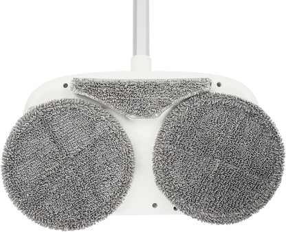 Cordless Electric Floor Cleaner Electric Mop Floor Cleaner Automatic Cleaning Buckle Rechargeable Floor Polisher Up to 100 mins with LED Headlight Water Sprayer for Wooden Marble Tile Hardwood Floor