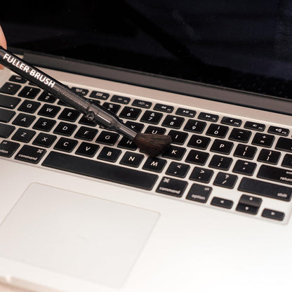 Fuller Brush Electronics Dusting Brush Set – for Laptop, Screen, Keyboard, TV, Phone, Vehicle Dash – Dual-Ended Duster with Microfiber and Goat Hair – Mini Bench Brush Duster with Polystatic Fibers