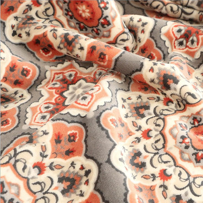 UKELER Flannel Sherpa Throw 80'' x 60''- Cute Floral Design Soft Plush Flannel Blanket Throws for Bed/Couch/Sofa/Office/Camping