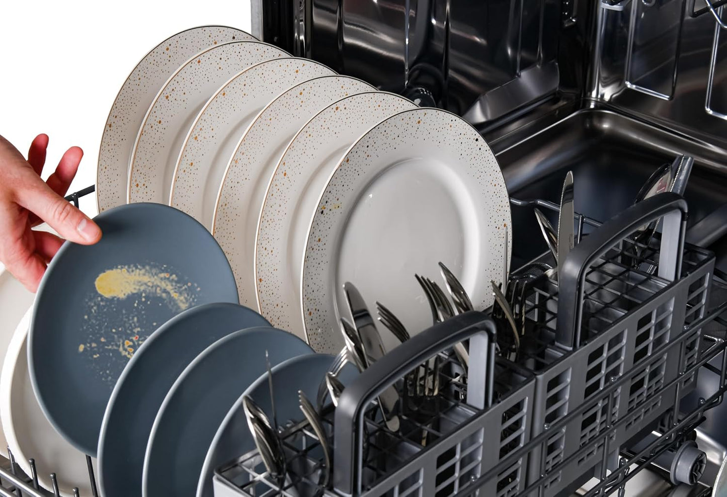 Kenmore 24" Built-in Stainless Steel Tub Dishwasher EasyFlex 3rd, SmartWash, UltraWash, TurboDry, MoreSpace Plus Adjustable Rack, Energy Star Certified, White