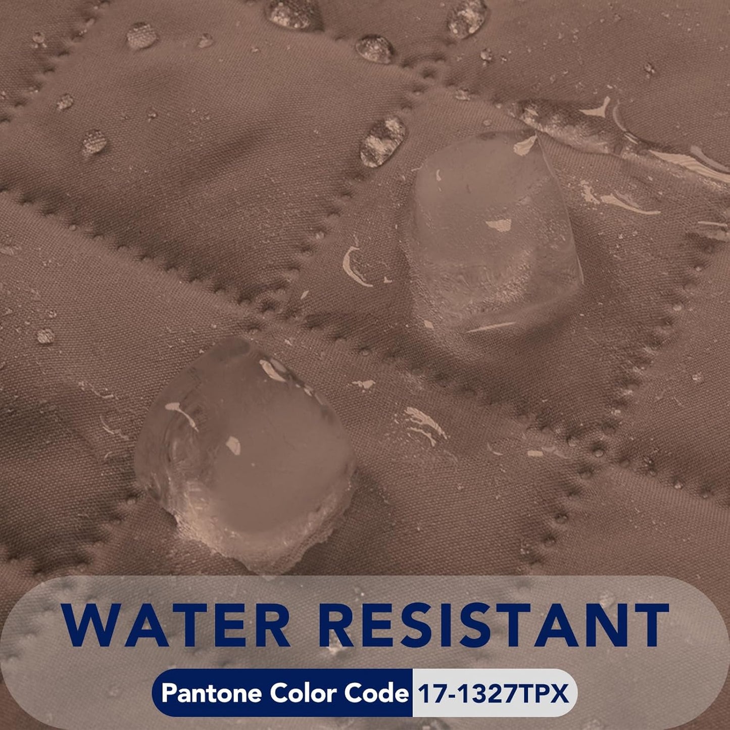 PureFit Reversible Quilted Sofa Cover, Water Resistant Slipcover Furniture Protector, Washable Couch Cover with Non Slip and Elastic Straps for Kids, Dogs, Pets (Oversized Chair, Brown/Beige)