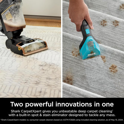 Shark CarpetXpert HairPro with StainStriker, Upright Carpet, Area Rug & Upholstery Cleaner, Perfect for Pets & Hair Removal, Carpet Shampooer, 4 Cleaning Tools, Pet Cleaning Solution, Copper, EX301