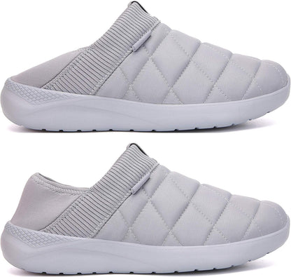 KUBUA Slippers for Men and Womens Indoor House Shoes Plush Slip on Outdoor Garden Loafers