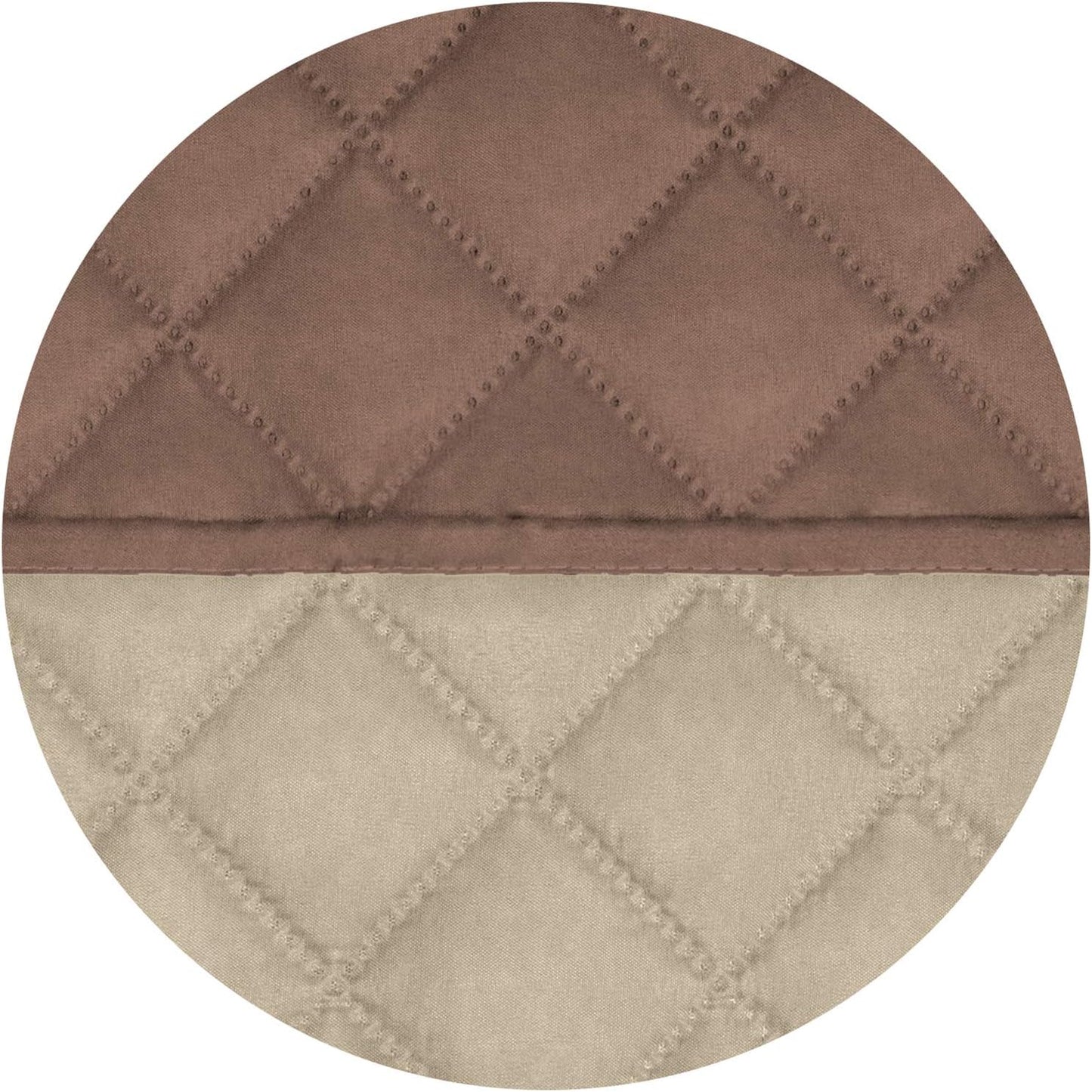 PureFit Reversible Quilted Sofa Cover, Water Resistant Slipcover Furniture Protector, Washable Couch Cover with Non Slip and Elastic Straps for Kids, Dogs, Pets (Oversized Recliner, Brown/Beige)