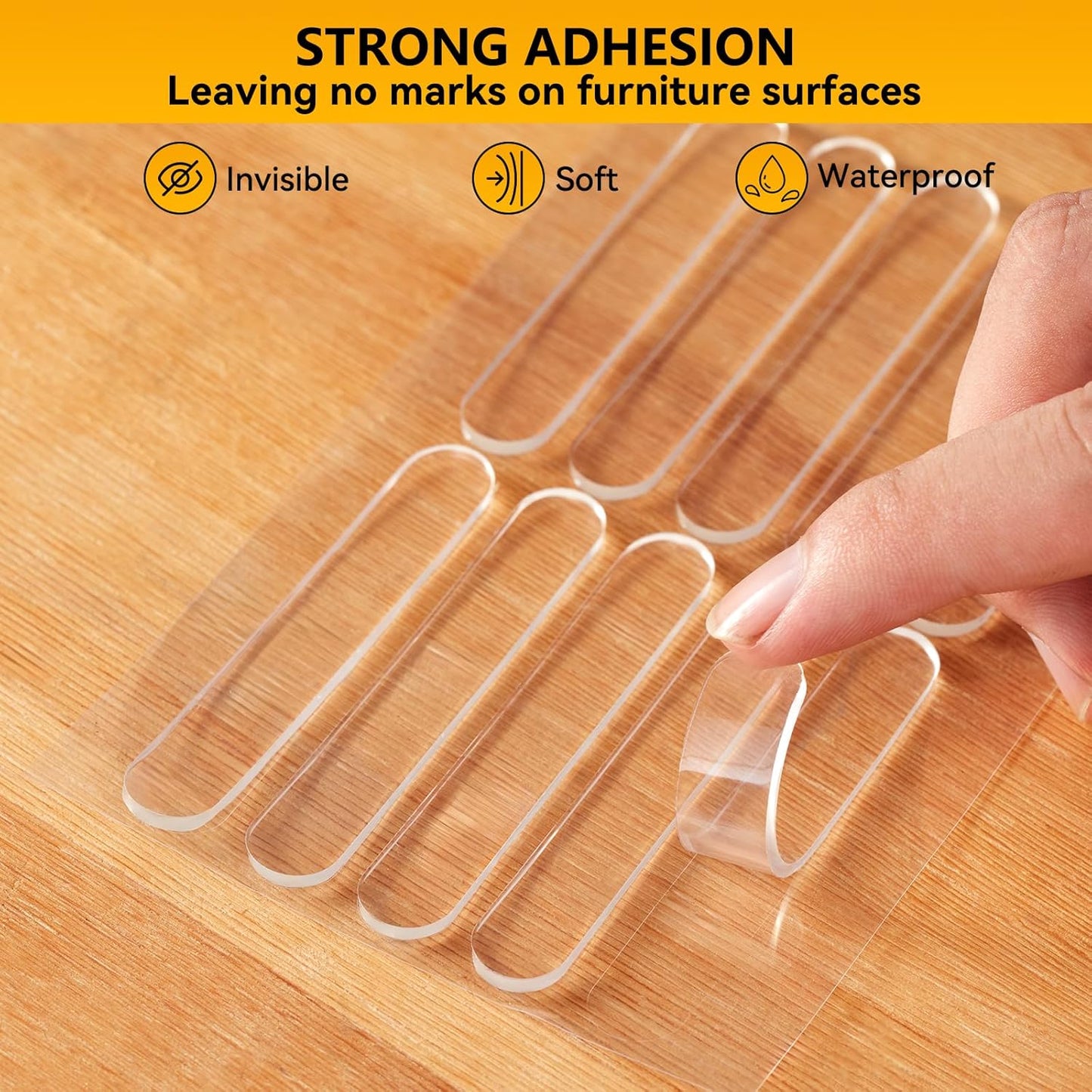 4pcs,Wall Bumpers,Furniture Bumpers,Door Stoppers,Silencing pad,Anti collision pad,Using for Refrigerator door,Entrance doors,Cabinet doors,Toilet covers,Table corners(L, 15*1.5cm(5.9*0.59in)