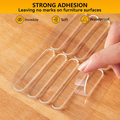 10pcs,Wall Bumpers,Door Stoppers,Furniture Bumper,Silencing pad,Anti collision pad,Using for Refrigerator door,Entrance doors,Cabinet doors,Toilet covers,Table corners(M, 6.3*1cm(2.48*0.39in)