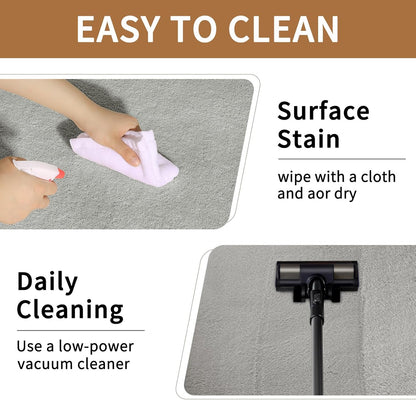 Sour Lemon 6x9 Area Rugs for Living Room, Soft Large Area Rug Fluffy Rugs for Bedroom，Machine Washable Area Rug Non Slip Carpet Rug for Living Room Playroom Kids Room Home Decor