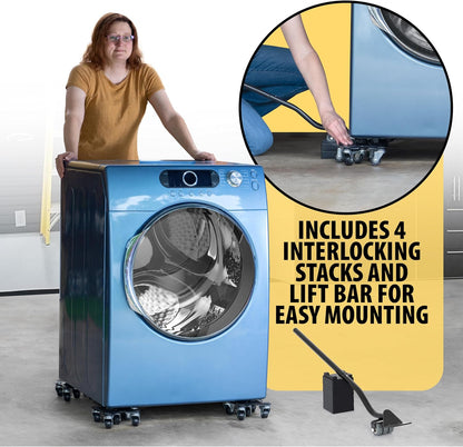 Furniture Movers with Wheels - Set of 4 Heavy Duty Furniture Lifter Tool with 2000 lbs Load Capacity, Easy Sliders Dolly for Moving Appliances, Sofa, Cabinet, and Piano etc (6.3×6.3IN)