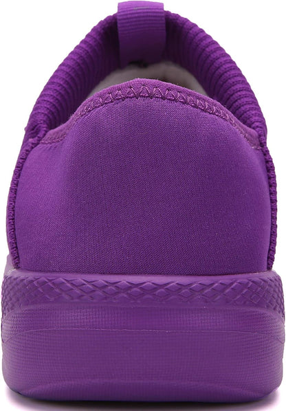 KUBUA Slippers for Men and Womens Indoor House Shoes Plush Slip on Outdoor Garden Loafers