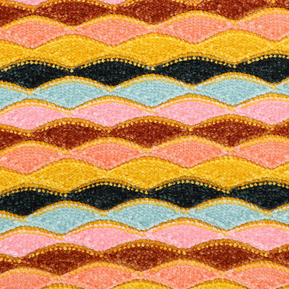 Soft Chenille Yarn Throw 36"x48", Handmade Knit Throw Blanket, for use in All Seasons, Soft Cozy Warm Knitted Blanket for Bed Sofa, Couch Chair, Living Room(1.15Ib)