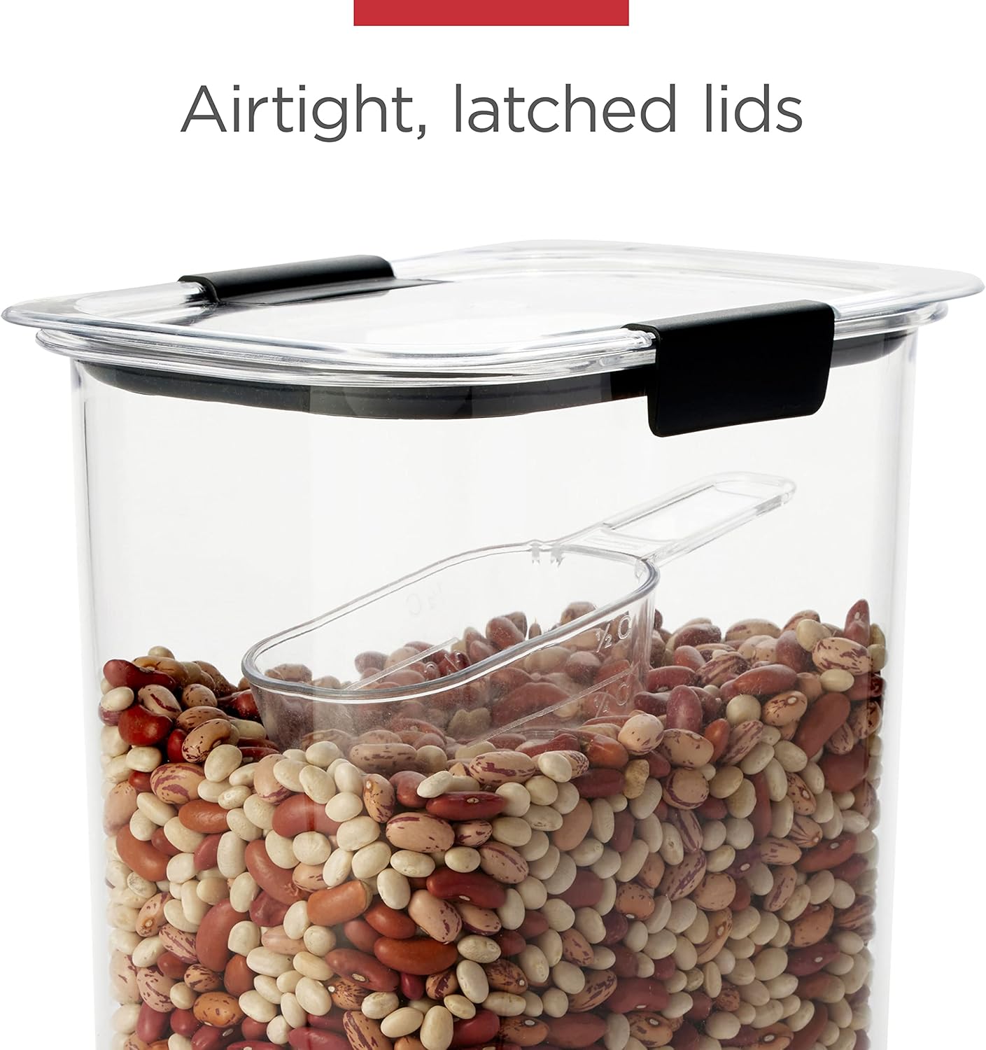 Rubbermaid Brilliance Airtight Cereal Food Storage Container, Shatterproof, BPA-Free and Dishwasher-Safe, 32oz Capacity