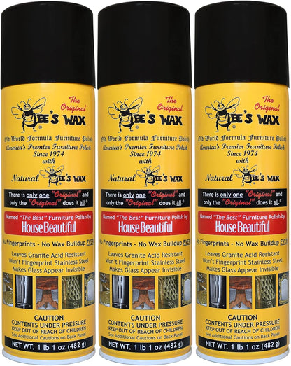 The Original Bee's Wax Old World Formula Furniture Polish - 3 Pack
