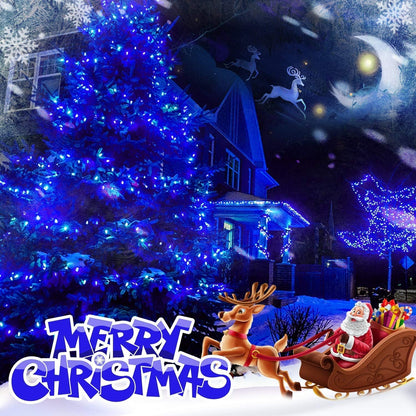 33FT 100 LEDs String Lights Waterproof Fairy Lights 8 Modes with Memory 30V UL Certified Power Supply for Home, Garden, Wedding, Party, Christmas Decoration Indoor Outdoor (Blue)