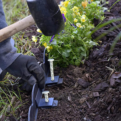 50/100/150 Pack 6" Solid Galvanized Non-Rust Metal Garden Stakes Spiral Landscape Edging Anchors for Paver Edging, Gardening, House Construction, etc (50)