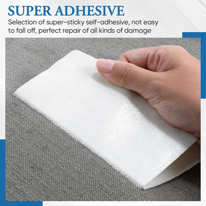 Canvas Patch 5.5 x 8 Inches 6Pcs Self-Adhesive Waterproof Canvas Patch Kit for Repairing Tents,Sofas,Boat Covers,Camping Chair,Awnings,Car Seats.(Gray)