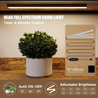 Large Farmhouse Style 5 Tiers Corner Bookshelf with Grow Light, Extra Wide Plant Stand & Bookcase for Home Office 、Craft Space、Living Room, Rustic Wooden Corner Shelf for Indoor Plants