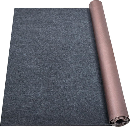 Marine Carpet,5 FT x 10 FT Dark Gray Indoor Outdoor Carpet 0.2" Thick Boat Carpet with Water-Proof TPE Backing, Non-Slide Outdoor Marine Carpet Roll for Home, Patio, Porch, Deck
