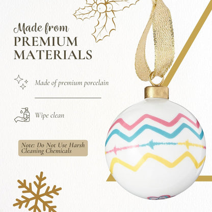 Spode Kit Kemp Christmas Ornament - Rik RAK - Fine China Whimsical Festive Keepsake, Collectible Holiday Decoration for Tree & Seasonal Decor - Holiday Ornament for Gift Giving