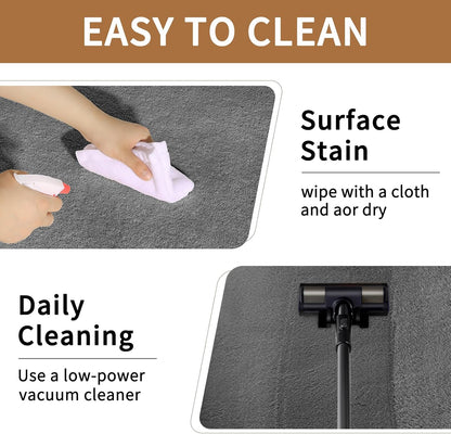 Sour Lemon 6x9 Area Rugs for Living Room, Soft Large Area Rug Fluffy Rugs for Bedroom，Machine Washable Area Rug Non Slip Carpet Rug for Living Room Playroom Kids Room Home Decor